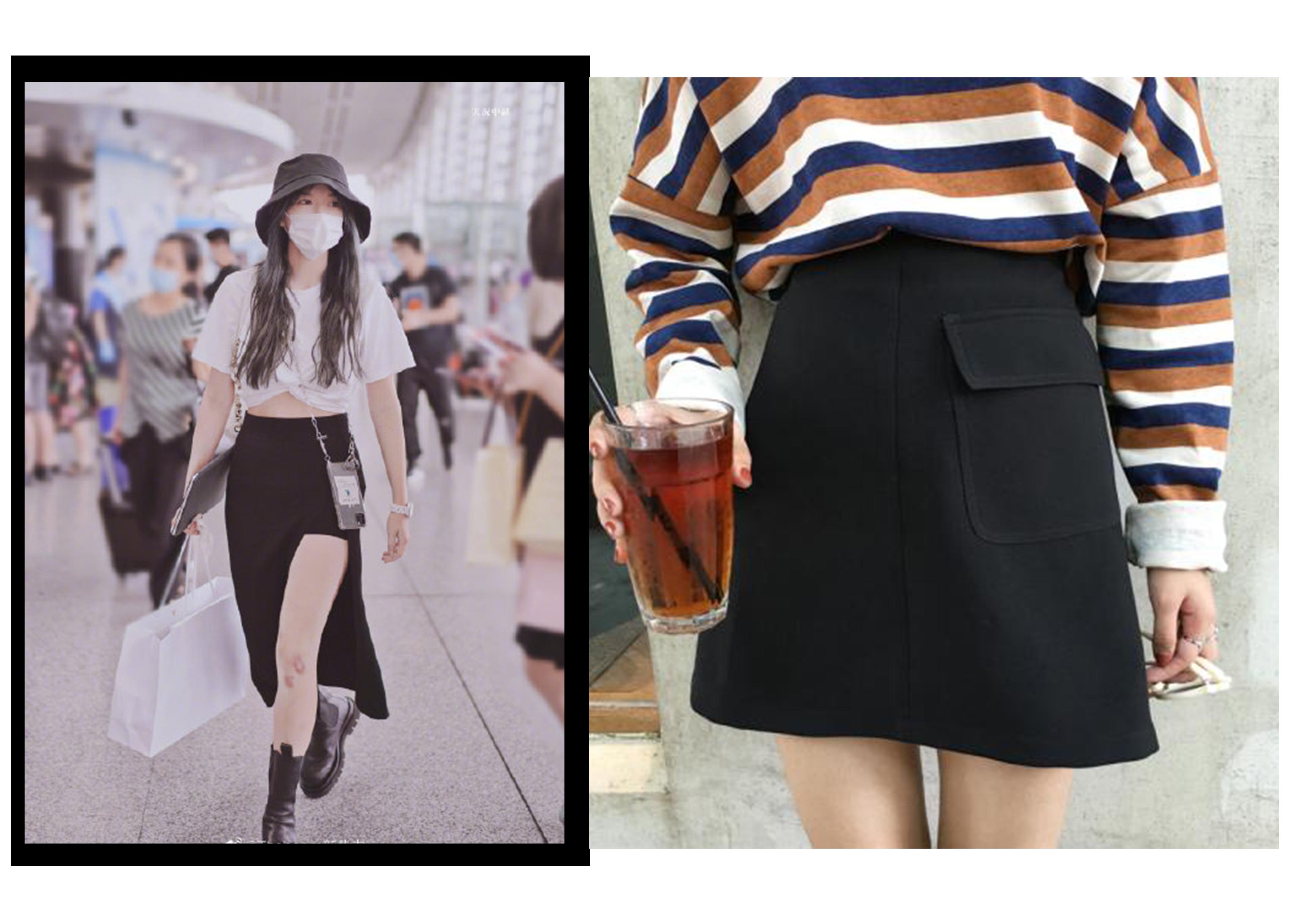 黑色短裙怎么搭配（黑色裙子不知道搭什么？听说，这5款单品上衣和它更配哦）(图3)