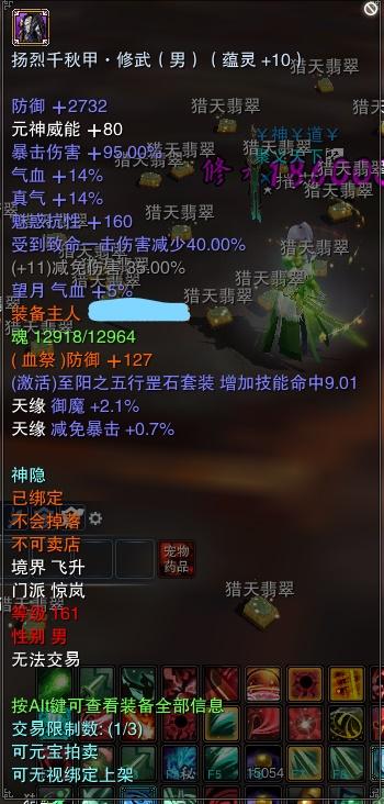 诛仙九旒装备（诛仙网游惊岚九旒装备属性图）(图5)